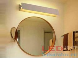 Светодиодный настенный светильник 51см*80мм, 25w, AC220V, 4000k, IP44, белый (BH004-5WH)