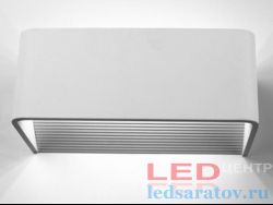 Светодиодный настенный светильник 200мм*80мм*100мм, 6w, AC220V, 4000k, IP44, белый (BH002-2WH)