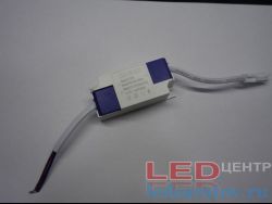 Драйвер для светильников  DC12V-25V, 300mA, IP20, AC220V (4-7*1w)