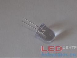 Светодиод выводной Ø10мм, 0,06W, DC3V, 20mA, белый