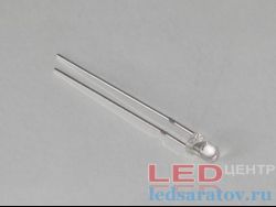 Светодиод выводной  Ø3мм, 0,06W, DC3V-3,2V, синий