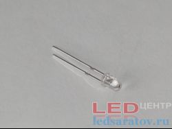 Светодиод выводной  Ø3мм, 0,06W, DC3V-3,2V, зеленый
