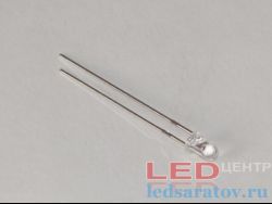 Светодиод выводной  Ø3мм, 0,06W, DC2V-2.2V, желтый