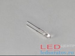 Светодиод выводной  Ø3мм, 0,06W, DC2V-2.2V, красный