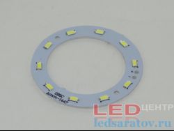 Светодиодная площадка кольцо SMD 5630, 10LED, Ø75мм, 2pin, 6000k (AMOU-1447, под GY-34)