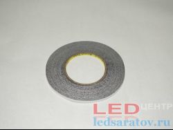 Скотч двухстороний  5mm*50m, черный LED-центр