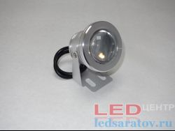 Прожектор светодиодный с линзой  10w, 6000k, IP67, DC12V, серый
