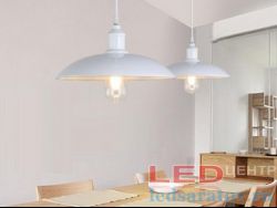 Светильник LOFT 9052-1, 40см, Е27, подвесной, белый