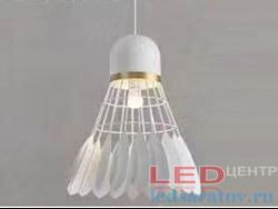 Светильник LOFT 9292-1, 50см*35см, Е27, подвесной, белый Валанчик