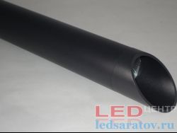 Цилиндрический накладной светильник Drum  10w, Ø75мм-В500мм, 3000k, AC220V, черный (LC-8902)