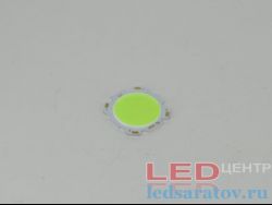 Круглая светодиодная матрица COB 5w, DC15V-DC18V, 300mA, зеленый