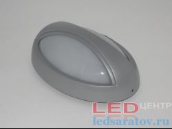 Овальный светодиодный накладной светильник 7w, 4000k, 510Lm, серый JazzWay (PBH-OB)