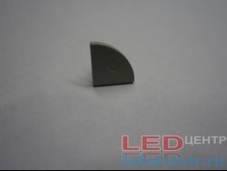 Заглушка торцевая  для профиля PXG13, глухая, серый LED-центр