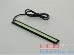 Светодиодные ходовые огни 145мм*16мм*4мм, DC12V, холодный синий, черный LED-центр