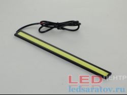 Светодиодные ходовые огни 170мм*16мм*3мм, DC12V, 6000k, черный LED-центр