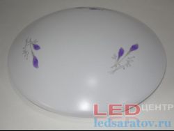 Корпус накладного светильника эконом-класс Ø350мм, белый с рисунком (3503)