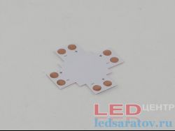 Соединитель светодиодной ленты 2pin, 10мм, крестовой - под клипсу
