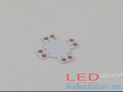 Соединитель светодиодной ленты 2pin,  8мм, крестовой - под клипсу