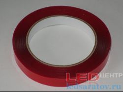 Скотч двухстороний 20mm*5m, силиконовый - прозрачный LED-центр