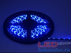 Светодиодная лента  SMD 335, 60LED*5-6Lm, IP44, 5мм, 2pin, 12V, 4,8W-1м*5м, боковой-синий