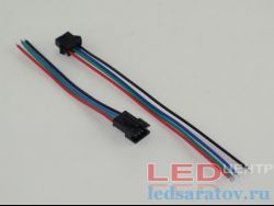 Соединитель - универсальный 4pin, 25см, IP20, RGB, штекер - гнездо (LED-1015)